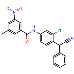N-[3-Chloro-4-[cyano(phenyl)methyl]phenyl]-3-methyl-5-nitrobenzamide