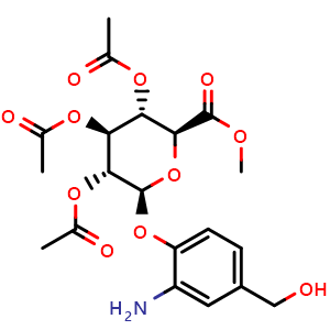 (2S,3R,4S,5S,6S)-2-[2-Amino-4-(hydroxymethyl)phenoxy]-6-(methoxycarbonyl)tetrahydro-2H-pyran-3,4,5-triyl Triacetate