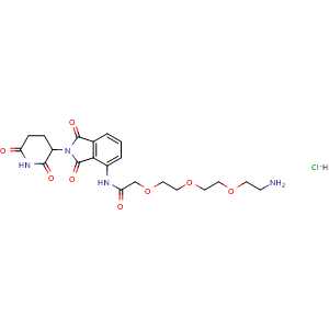 2-[2-[2-(2-Aminoethoxy)ethoxy]ethoxy]-N-[2-(2,6-dioxo-3-piperidyl)-1,3-dioxo-4-isoindolinyl]acetamide Hydrochloride