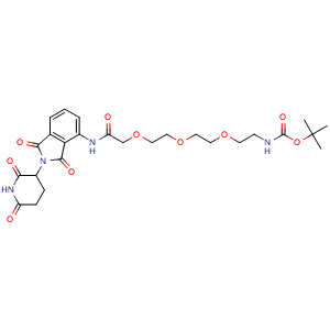 2-[2-[2-[2-(Boc-amino)ethoxy]ethoxy]ethoxy]-N-[2-(2,6-dioxo-3-piperidyl)-1,3-dioxo-4-isoindolinyl]acetamide