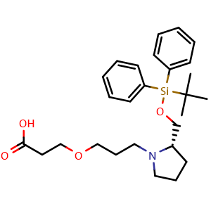 (S)-3-[3-[2-[[(tert-Butyldiphenylsilyl)oxy]methyl]pyrrolidin-1-yl]propoxy]propanoic Acid
