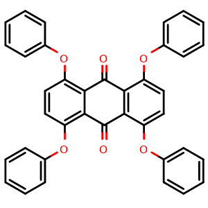 Chemical structure of 1,4,5,8-Tetraphenoxyanthraquinone , CAS 119739-83-2, AChemBlock V143524