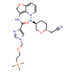 N-[4-[[(3S,6R)-6-(Cyanomethyl)tetrahydro-2H-pyran-3-yl]amino]furo[3,2-b]pyridin-3-yl]-1-[[2-(trimethylsilyl)ethoxy]methyl]-1H-imidazole-4-carboxamide