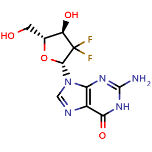 2-Amino-9-[(2R,4R,5R)-3,3-difluoro-4-hydroxy-5-(hydroxymethyl)tetrahydrofuran-2-yl]-1H-purin-6(9H)-one