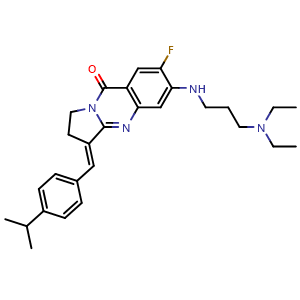 6-[[3-(Diethylamino)propyl]amino]-7-fluoro-3-(4-isopropylbenzylidene)-2,3-dihydropyrrolo[2,1-b]quinazolin-9(1H)-one
