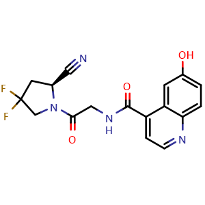 (S)-N-[2-(2-Cyano-4,4-difluoro-1-pyrrolidinyl)-2-oxoethyl]-6-hydroxyquinoline-4-carboxamide