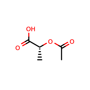Chemical structure of (R)-(+)-2-Acetoxypropionic Acid , CAS 18668-00-3, AChemBlock V143762