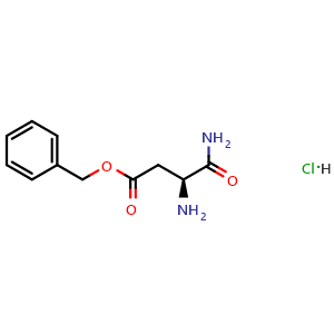Chemical structure of benzyl (3S)-3-amino-3-carbamoylpropanoate hydrochloride , CAS 199118-68-8, AChemBlock V143767