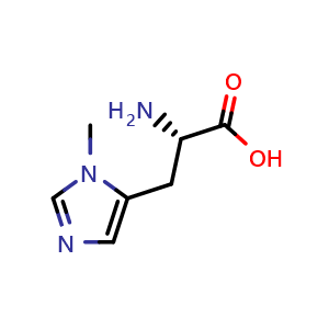 Chemical structure of H-His(3-Me)-OH , CAS 368-16-1, AChemBlock V143785