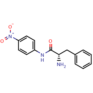 Chemical structure of L-Phenylalanine 4-nitroanilide , CAS 2360-97-6, AChemBlock V143805