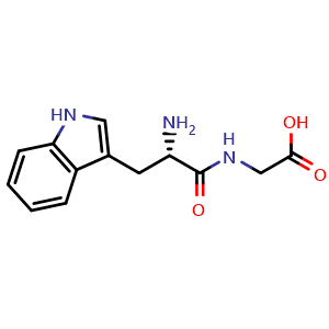 Chemical structure of L-tryptophylglycine , CAS 7360-09-0, AChemBlock V143823
