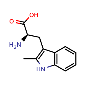 Chemical structure of 2-Methyl-D-tryptophan , CAS 140852-06-8, AChemBlock V143916