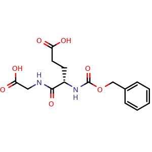 Chemical structure of (4S)-5-(Carboxymethylamino)-5-oxo-4-(phenylmethoxycarbonylamino)pentanoic acid , CAS 1634-89-5, AChemBlock V143991