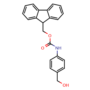 Chemical structure of Fmoc-4-Amino Benzylalcohol , CAS 475160-83-9, AChemBlock V144034