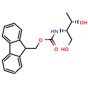 Chemical structure of Fmoc-D-Threoninol , CAS 252049-03-9, AChemBlock V144037