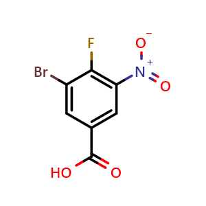 3-bromo-4-fluoro-5-nitrobenzoic acid