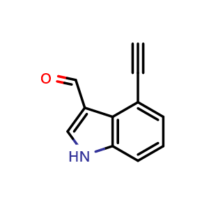 1H-Indole-3-carboxaldehyde, 4-ethynyl-