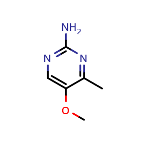 Chemical structure of 5-Methoxy-4-methylpyrimidin-2-amine , CAS 1749-71-9, AChemBlock V144094