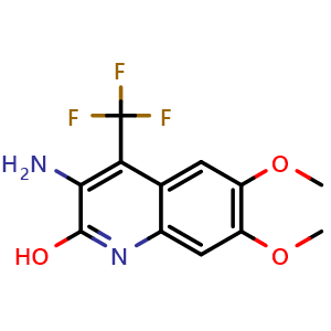 3-Amino-6,7-dimethoxy-4-(trifluoromethyl)quinolin-2-ol