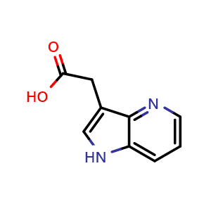 Chemical structure of 2-(1H-Pyrrolo[3,2-b]pyridin-3-yl)acetic acid , CAS 27224-27-7, AChemBlock V144134