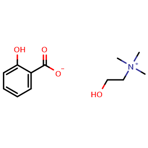 2-Hydroxy-N,N,N-trimethylethanaminium 2-hydroxybenzoate