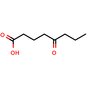 Chemical structure of 5-Oxooctanoic acid , CAS 3637-14-7, AChemBlock V144184