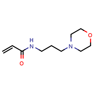 Chemical structure of (3-Morpholinopropyl)acrylamide , CAS 46348-76-9, AChemBlock V144194