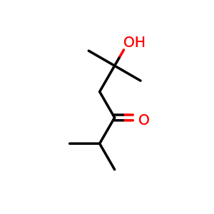 Chemical structure of 5-Hydroxy-2,5-dimethyl-3-hexanone , CAS 36587-79-8, AChemBlock V144195