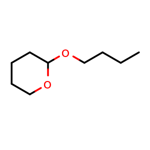 Chemical structure of 2-Butoxytetrahydro-2H-pyran , CAS 1927-68-0, AChemBlock V144197