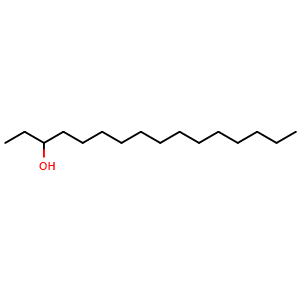 Chemical structure of 3-Hexadecanol , CAS 593-03-3, AChemBlock V144205