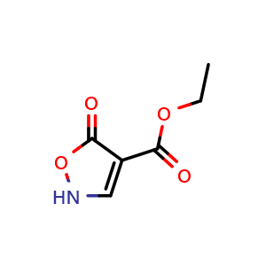 Chemical structure of Ethyl 5-oxo-2,5-dihydroisoxazole-4-carboxylate , CAS 54535-14-7, AChemBlock V144213