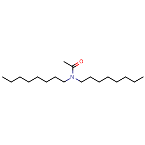 Chemical structure of N,N-Dioctylacetamide , CAS 4088-41-9, AChemBlock V144218