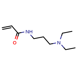 Chemical structure of 3-(N,N-Diethylamino)propylacrylamide , CAS 7065-11-4, AChemBlock V144231
