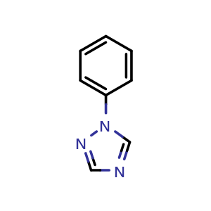 Chemical structure of 1-Phenyl-1h-1,2,4-triazole , CAS 13423-60-4, AChemBlock V144249