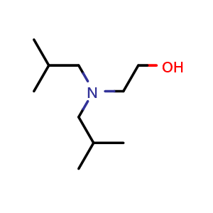 Chemical structure of 2-(Diisobutylamino)ethanol , CAS 4535-66-4, AChemBlock V144250