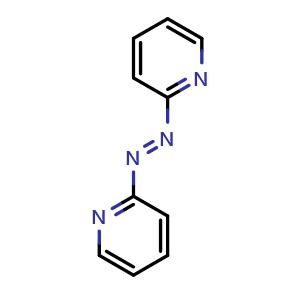 Chemical structure of 2,2-[(E)-1,2-Diazenediyl]Dipyridine , CAS 4109-58-4, AChemBlock V144251