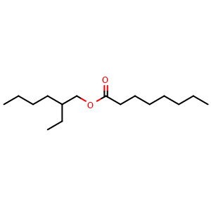 Chemical structure of 2-Ethylhexyl octanoate , CAS 63321-70-0, AChemBlock V144258