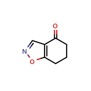 Chemical structure of 6,7-dihydrobenzo[d]isoxazol-4(5H)-one , CAS 87287-41-0, AChemBlock V144273