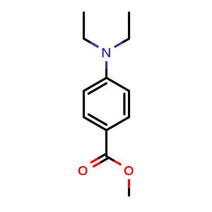 Chemical structure of METHYL 4-DIETHYLAMINOBENZOATE , CAS 91563-80-3, AChemBlock V144286