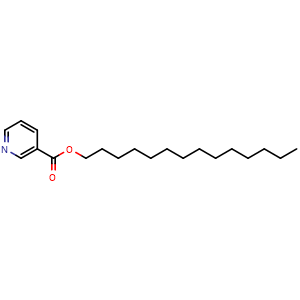 Chemical structure of Tetradecyl Nicotinate , CAS 273203-62-6, AChemBlock V144292
