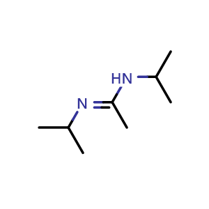 Chemical structure of N,N'-Diisopropylacetimidamide , CAS 106500-93-0, AChemBlock V144317