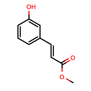 Chemical structure of 3-Hydroxycinnamic acid methyl ester , CAS 66417-46-7, AChemBlock V144349
