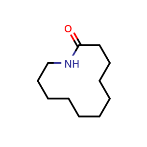 Chemical structure of Azacyclododecan-2-one , CAS 1202-71-7, AChemBlock V144390