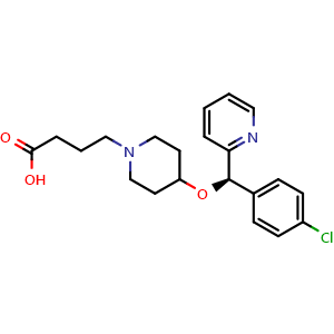 (R)-4-(4-((4-chlorophenyl)(pyridin-2-yl)methoxy)piperidin-1-yl)butanoic acid