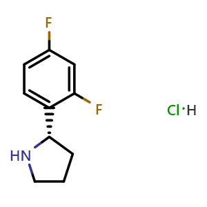 (S)-2-(2,4-difluorophenyl)pyrrolidine hydrochloride