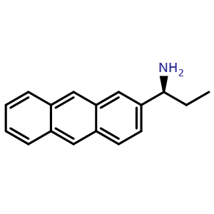 Chemical structure of (1S)-1-(2-ANTHRYL)PROPYLAMINE , CAS 1213936-15-2, AChemBlock V144760