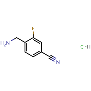 4-(aminomethyl)-3-fluorobenzonitrile hydrochloride