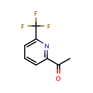 Chemical structure of 1-(6-(trifluoromethyl)pyridin-2-yl)ethan-1-one , CAS 944904-58-9, AChemBlock V144856