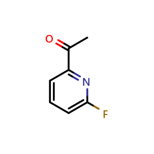 Chemical structure of 1-(6-fluoropyridin-2-yl)ethan-1-one , CAS 501009-05-8, AChemBlock V144857