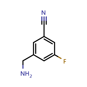 3-(aminomethyl)-5-fluorobenzonitrile